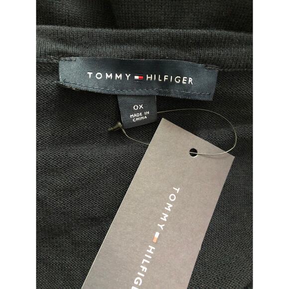 Tommy Hilfiger Women's 0X Ivy Argyle V-Neck Sweater Navy NEW - Picture 6 of 6